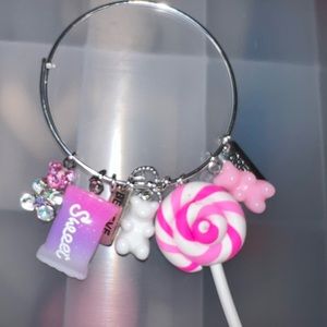 pink candy themed bangle